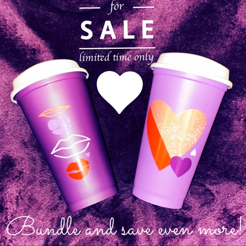 2 Starbucks hot cups (Valentines launch 2021)